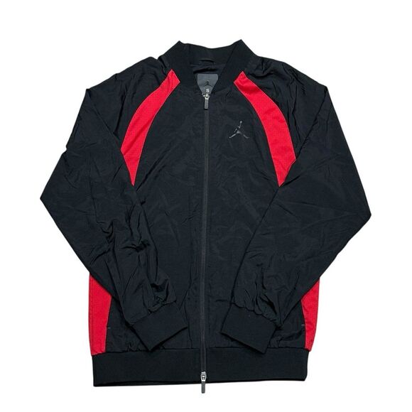 Nike Air Jordan JSW Wings Black Red Woven Vented Jacket 843100-016 Men’s Sz S - Picture 1 of 4
